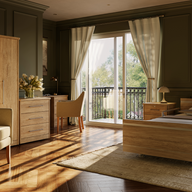 Karsson 3 Drawer Bedside Table