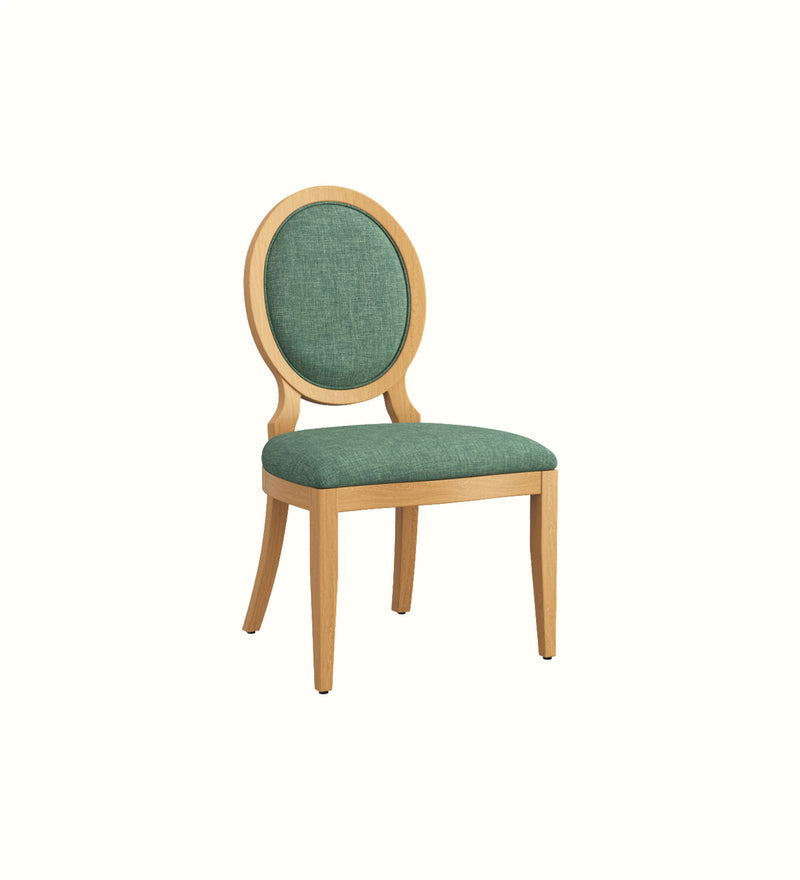 Vicky piped side chair for an elderly care dining or activity area