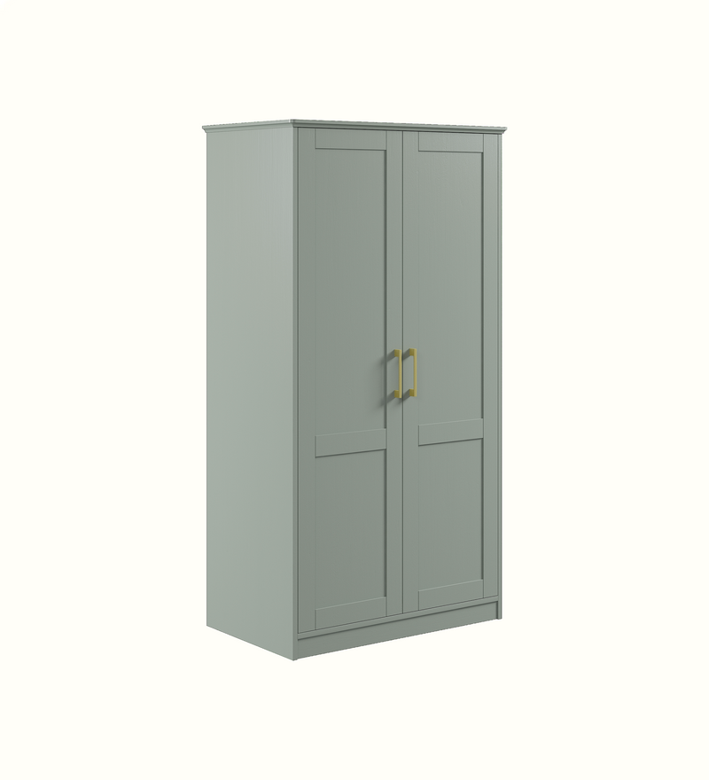 Care home wardrobe configuration, view 1