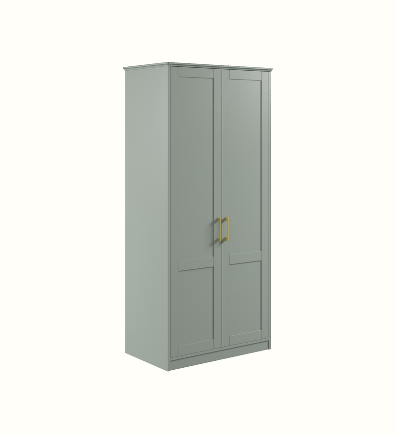 Care home wardrobe configuration, view 1
