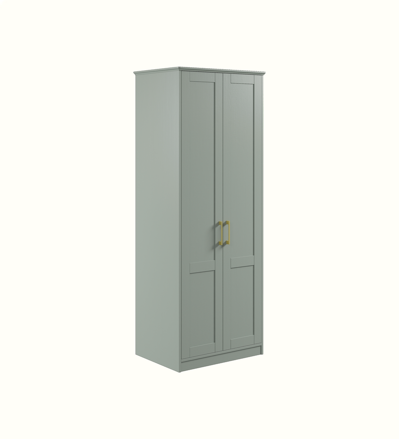 Care home wardrobe configuration, view 1