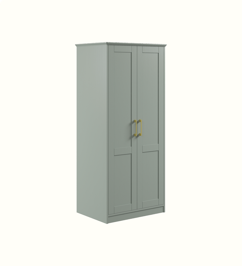 Care home wardrobe configuration, view 1