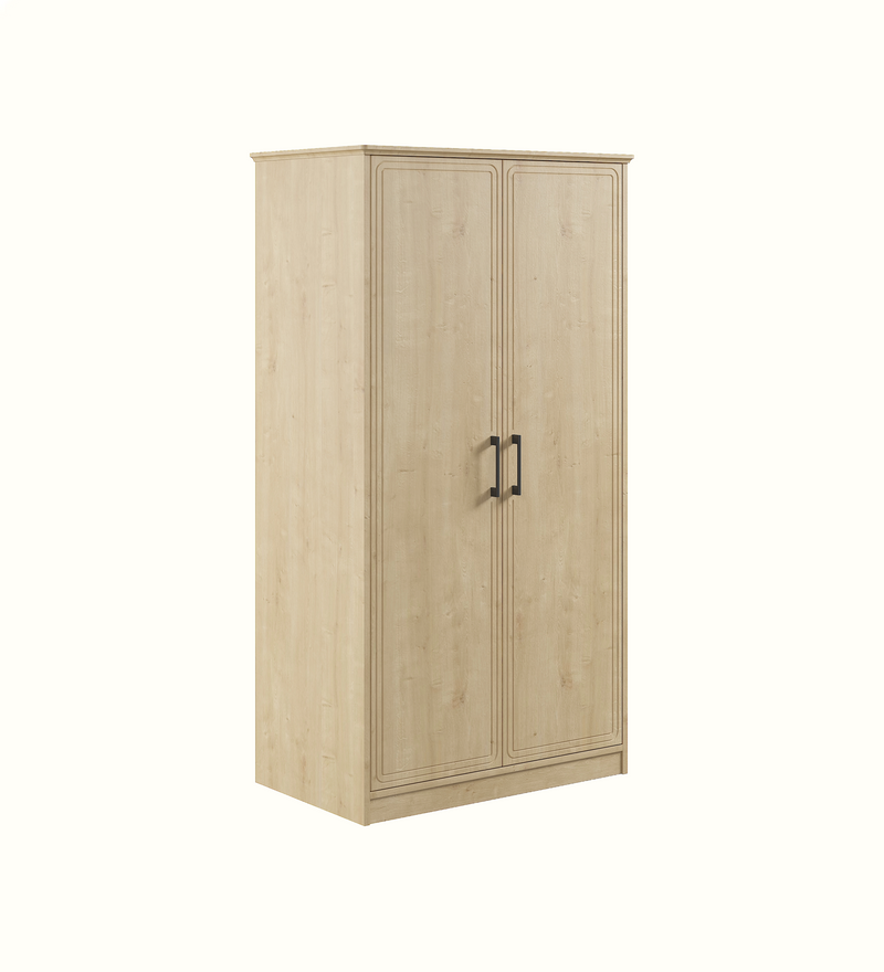 Care home wardrobe configuration, view 1