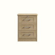 Abbott 3 Drawer Bedside