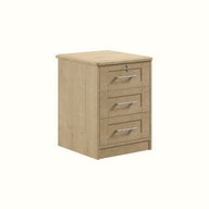 Abbott 3 Drawer Bedside