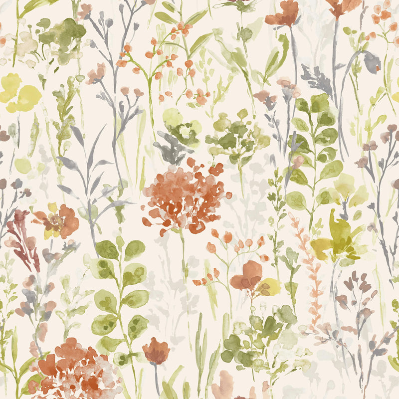 Close-up of Amaryllis Papaya contract fabric sample for care home interiors