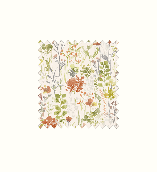 Amaryllis Papaya contract fabric sample for care home interiors