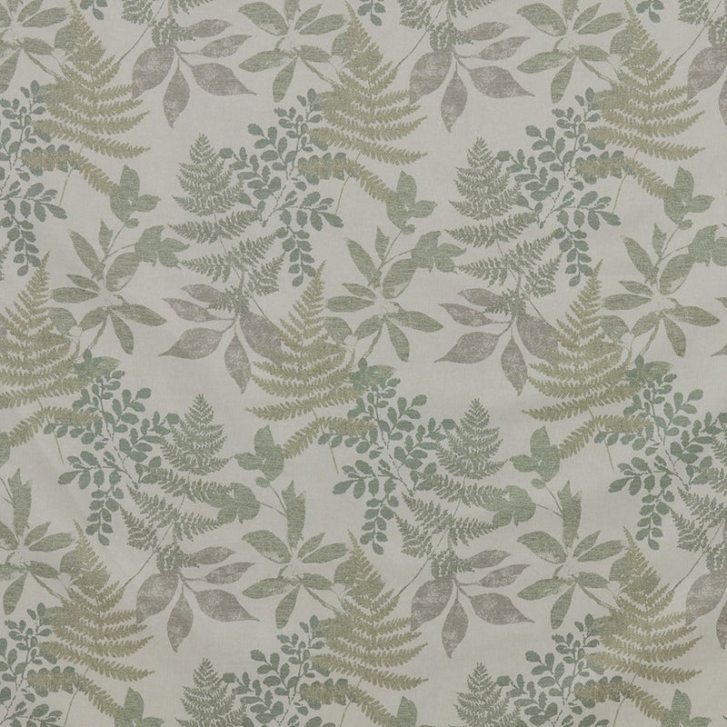 Close-up of Aubrey Jade contract fabric sample for care home interiors