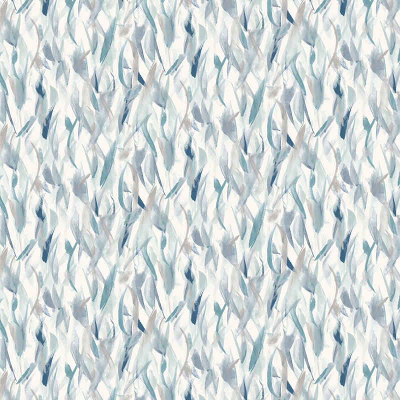 Close-up of Balsam Slate Blue contract fabric sample for care home interiors