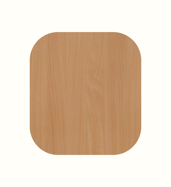 Beech furniture finish sample for care home interiors