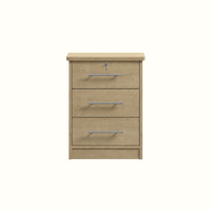 Bronson 3 Drawer Bedside