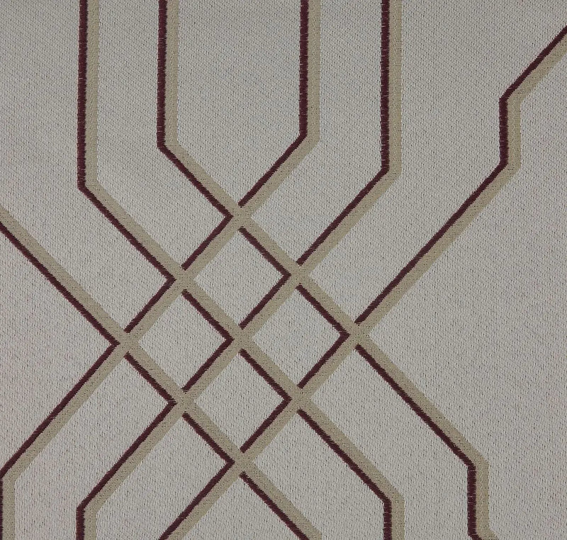 Close-up of Burlington Damson contract fabric sample for care home interiors