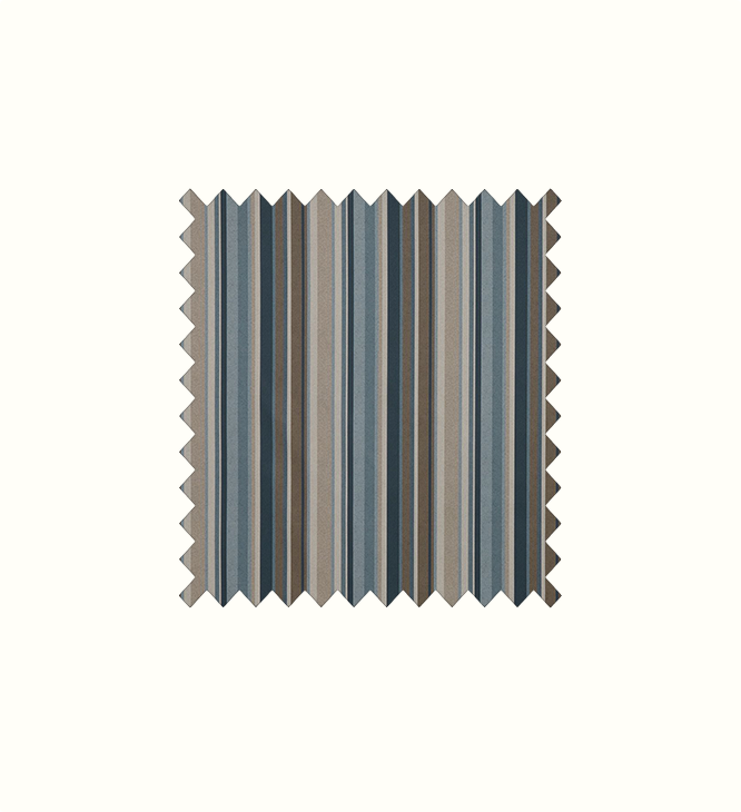 Cordelia Indigo contract fabric sample for care home interiors