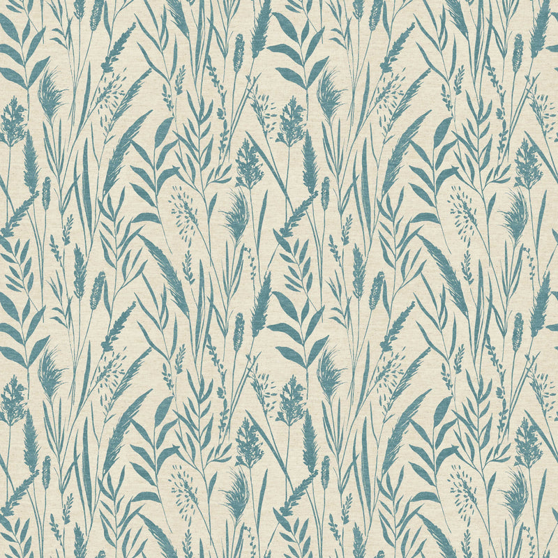 Close-up of Dhalia Aquamarine contract fabric sample for care home interiors