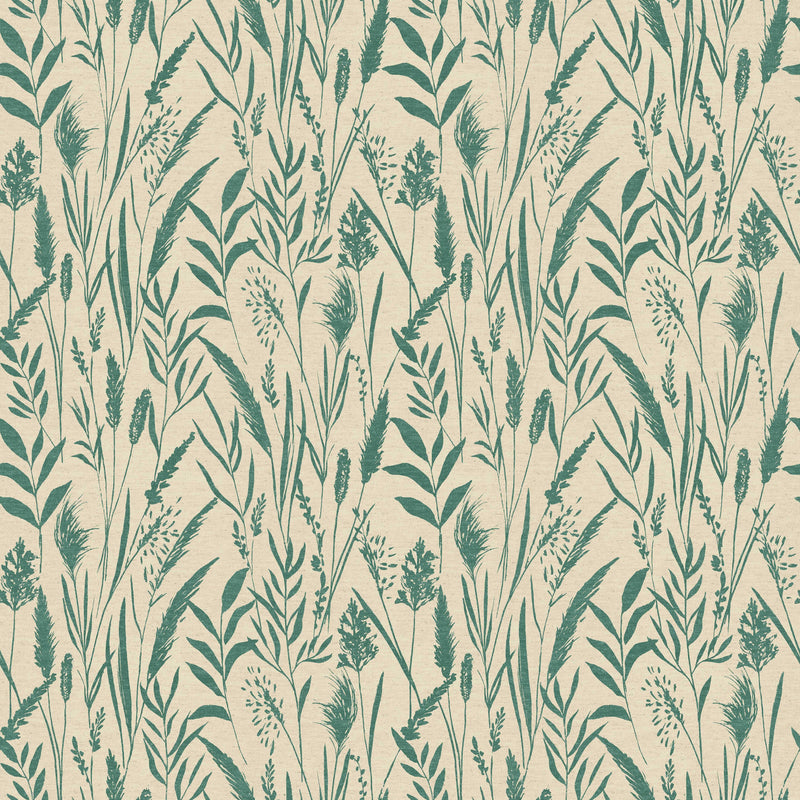 Close-up of Dhalia Evergreen contract fabric sample for care home interiors