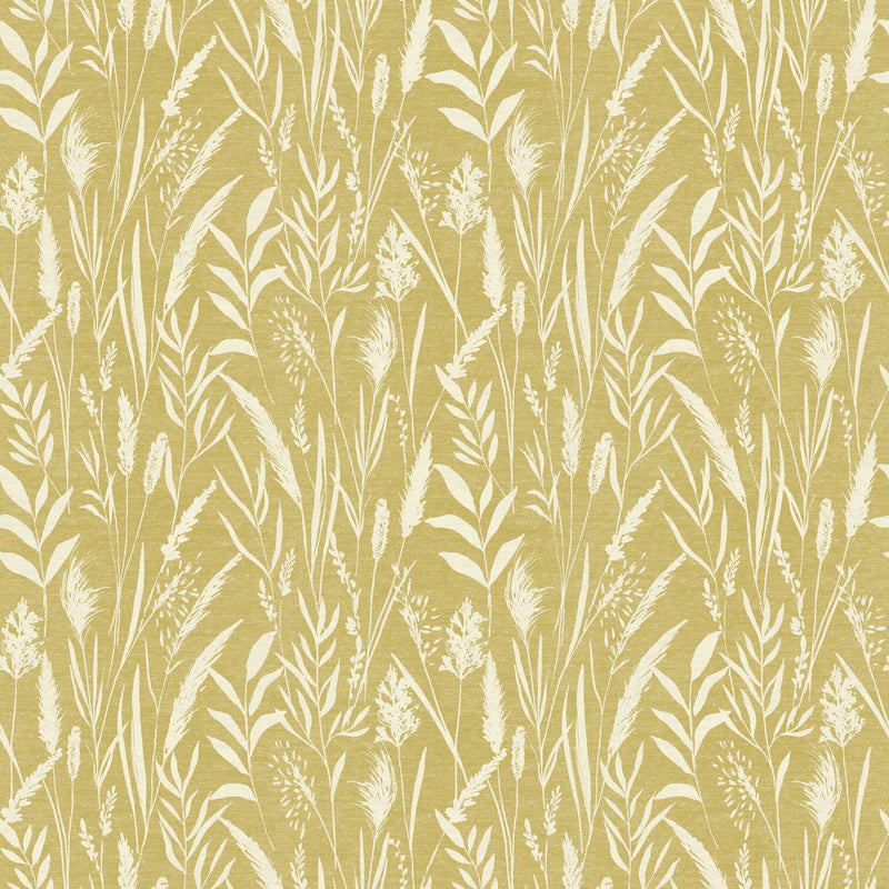 Close-up of Dhalia Sunshine contract fabric sample for care home interiors
