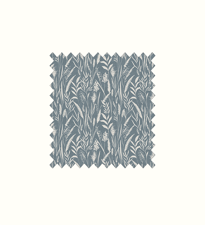Dhalia Slate Blue contract fabric sample for care home interiors