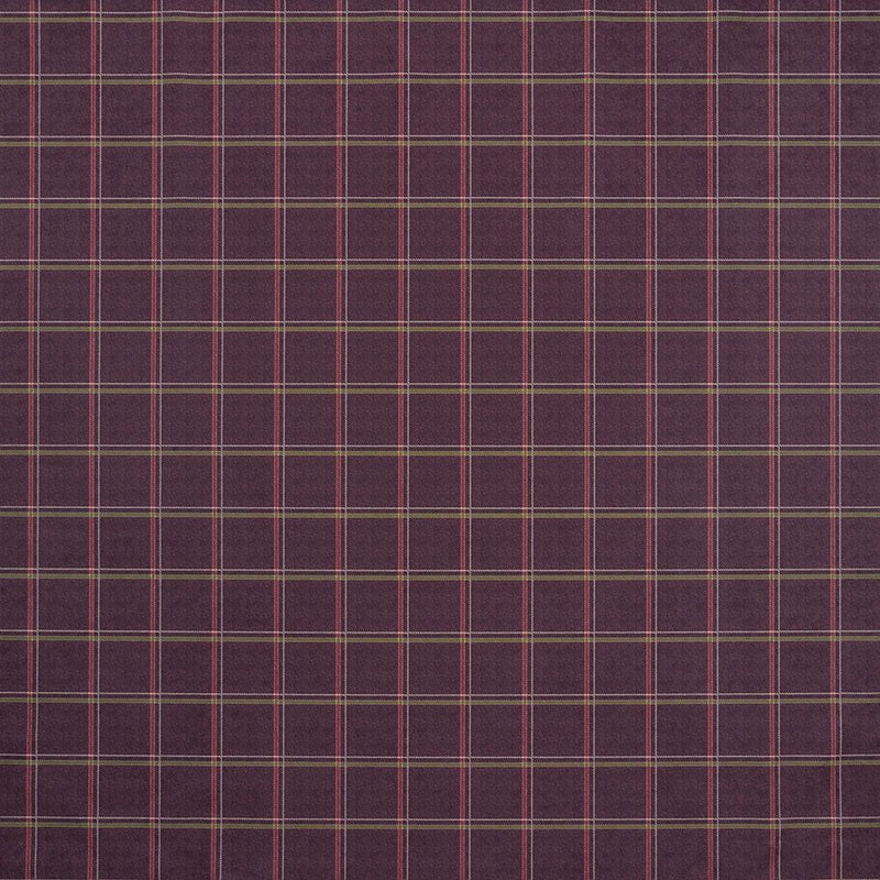 Close-up of Dornach Aubergine contract fabric sample for care home interiors