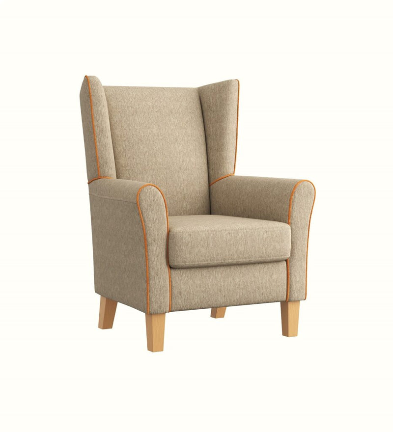 Alice wingback armchair for an elderly care lounge