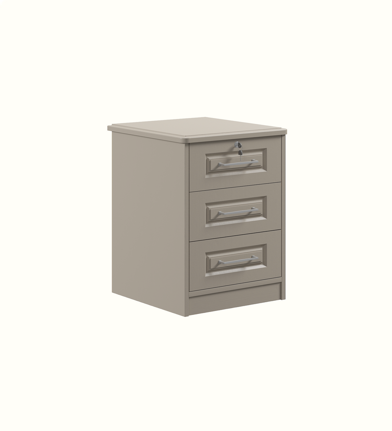 Galloway 3 Drawer Bedside for a care home interior
