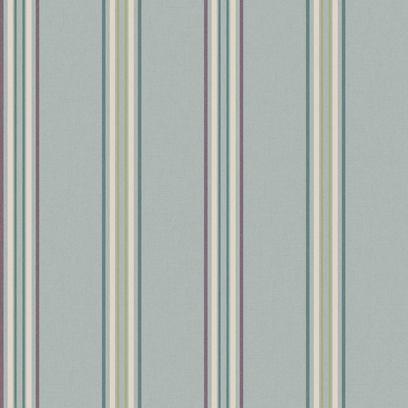 Close-up of Gazania Chalk Blue contract fabric sample for care home interiors