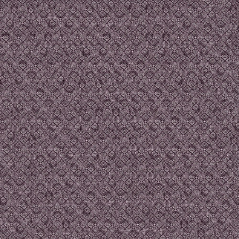 Close-up of Johannes Aubergine contract fabric sample for care home interiors