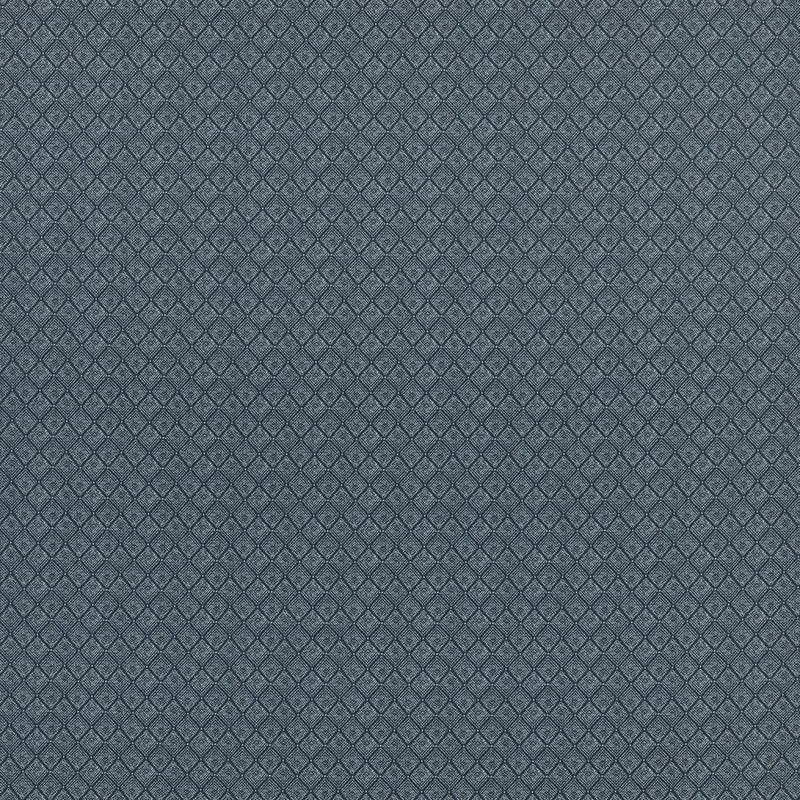 Close-up of Johannes Indigo contract fabric sample for care home interiors