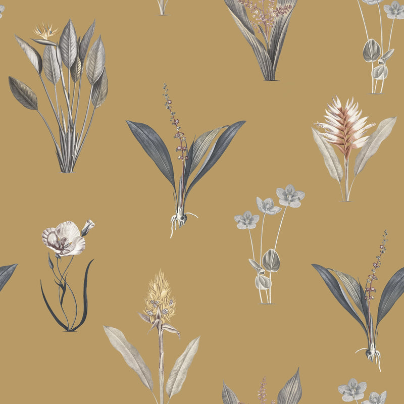 Close-up of Kaya Ochre contract fabric sample for care home interiors