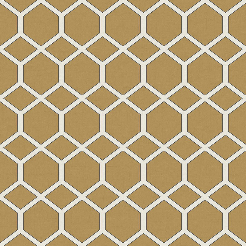 Close-up of Kibale Ochre contract fabric sample for care home interiors