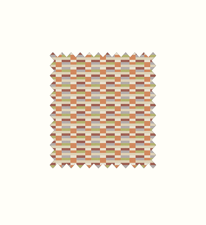 Knox Papaya contract fabric sample for care home interiors