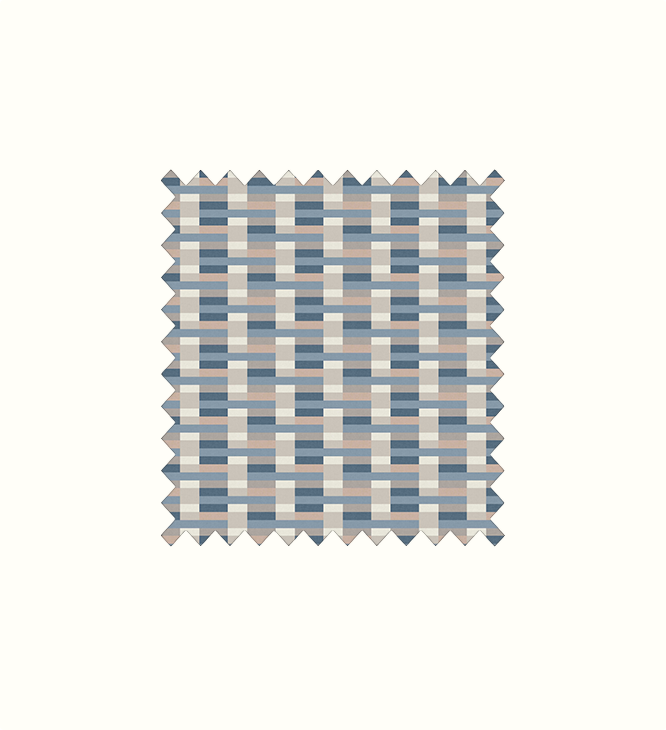 Knox Slate Blue contract fabric sample for care home interiors