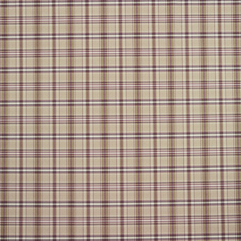 Close-up of Langholm Mulberry contract fabric sample for care home interiors