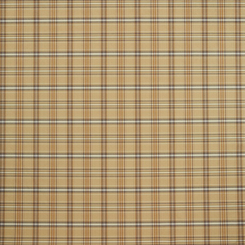 Close-up of Langholm Ochre contract fabric sample for care home interiors