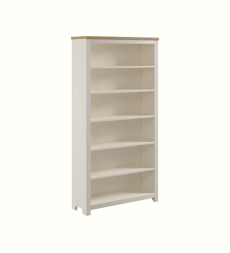 Bookcase in Mussel finish for a care home communal area