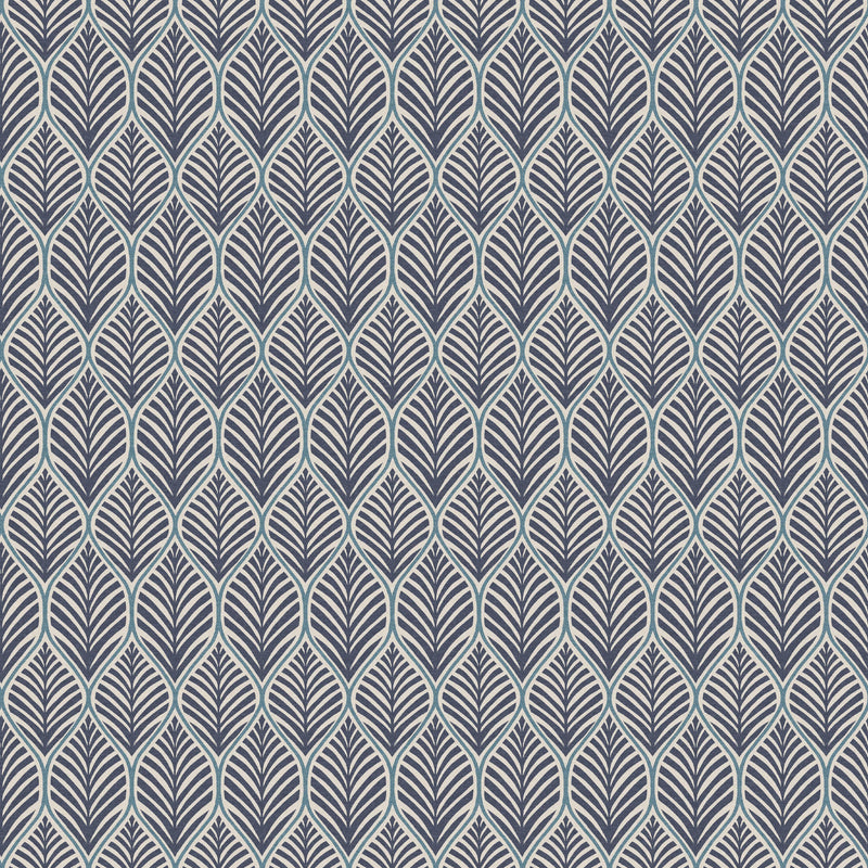 Close-up of Lerato Navy contract fabric sample for care home interiors