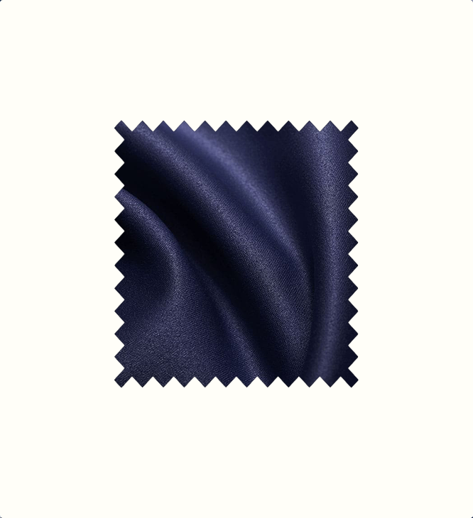 Navy contract fabric sample for care home interiors
