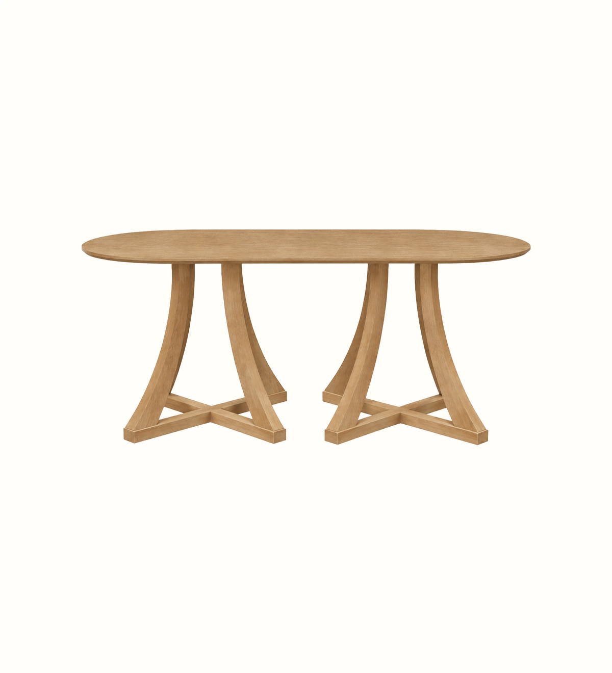 Grayson Cross D-End 6 Seater Table