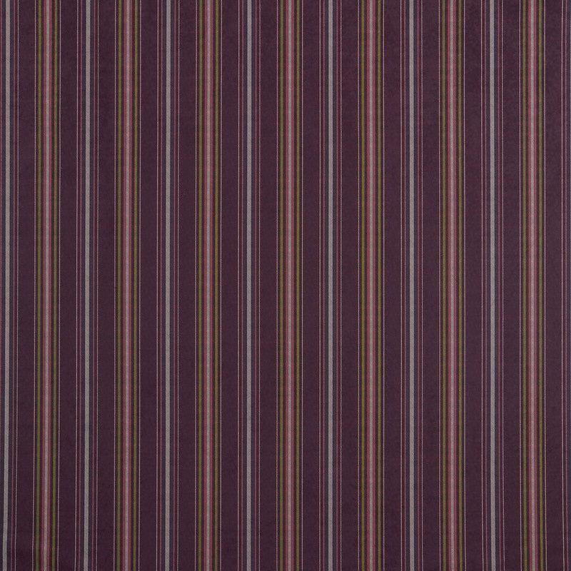 Close-up of Ramsay Aubergine contract fabric sample for care home interiors