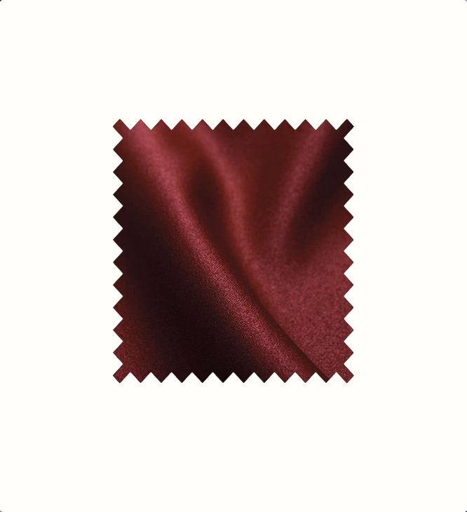 Red contract fabric sample for care home interiors