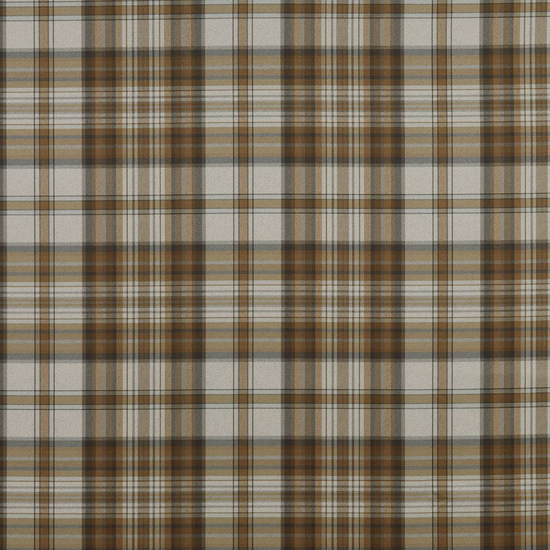 Close-up of Regan Ochre contract fabric sample for care home interiors