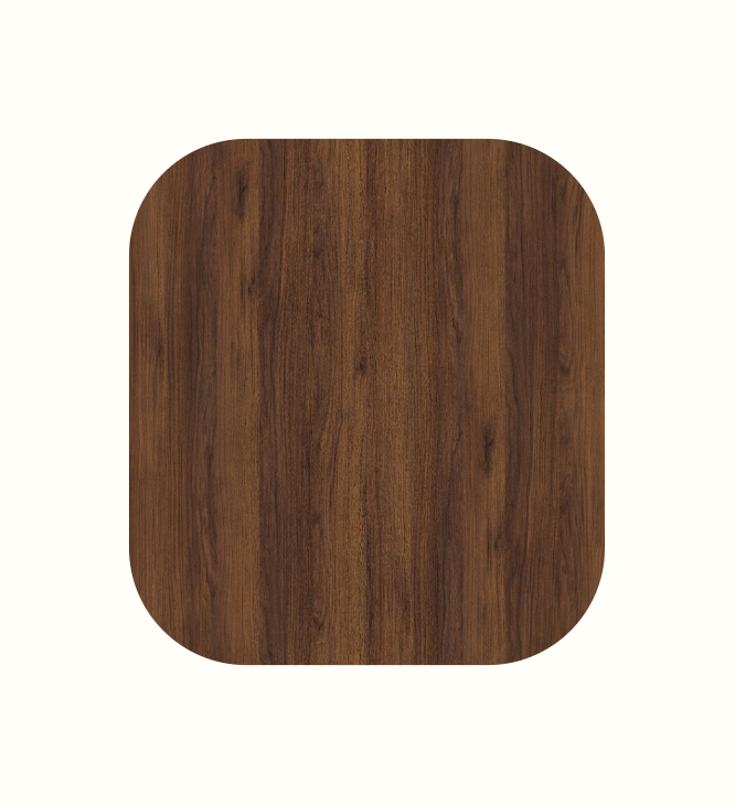 Sable Walnut furniture finish sample for care home interiors