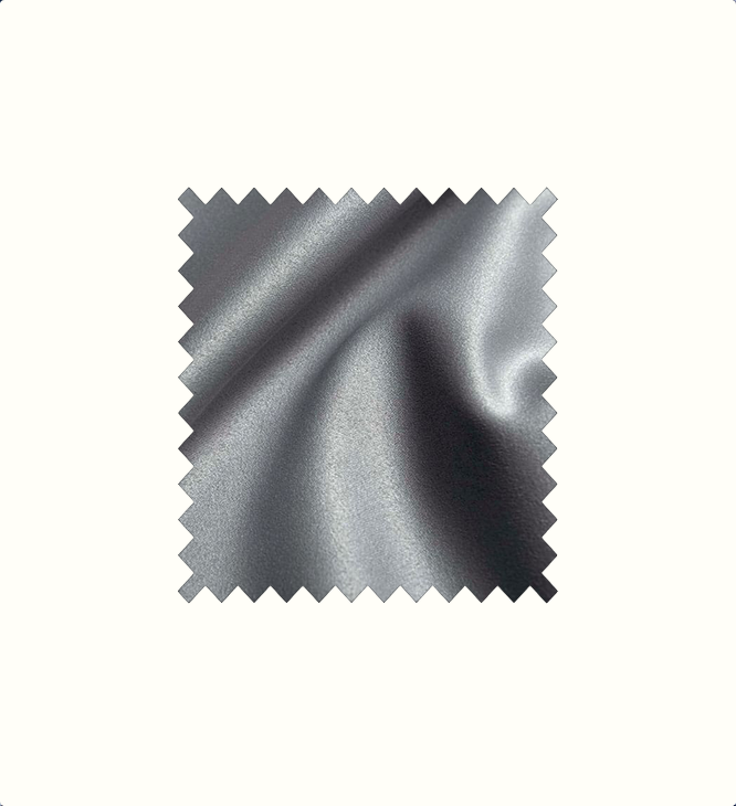 Silver contract fabric sample for care home interiors