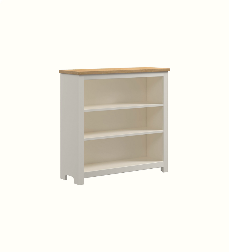 Bookcase in Mussel finish for a care home communal area