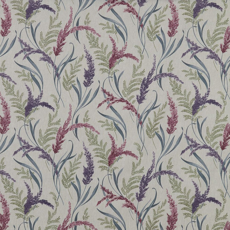 Close-up of Susanna Heather contract fabric sample for care home interiors
