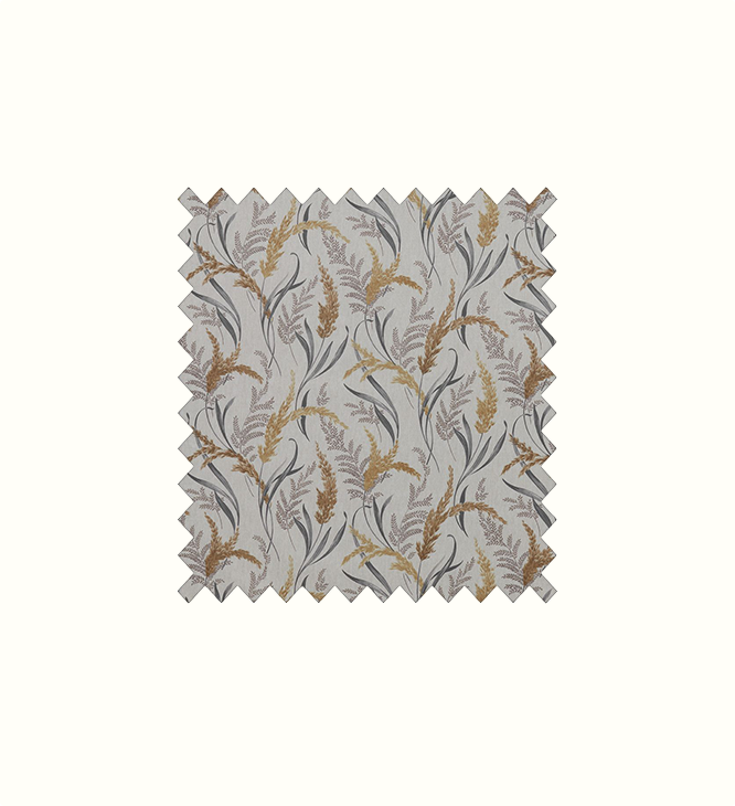 Susanna Ochre contract fabric sample for care home interiors