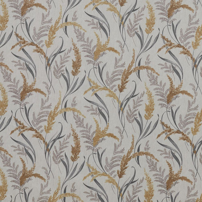 Close-up of Susanna Ochre contract fabric sample for care home interiors