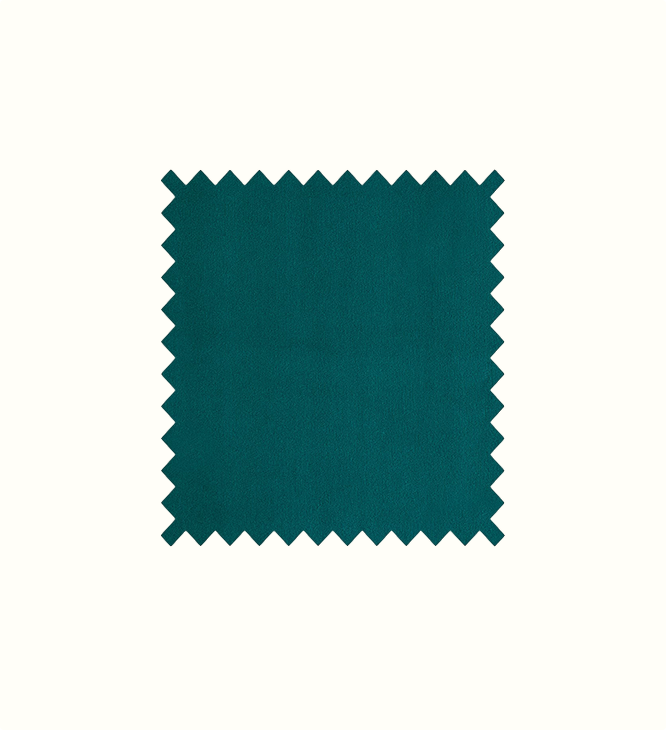 Luxe Teal contract fabric sample for care home interiors