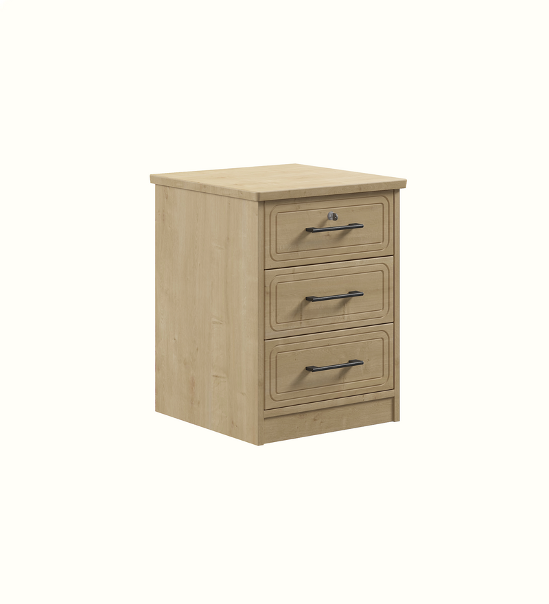 Tilbury 3 Drawer Bedside for a care home interior