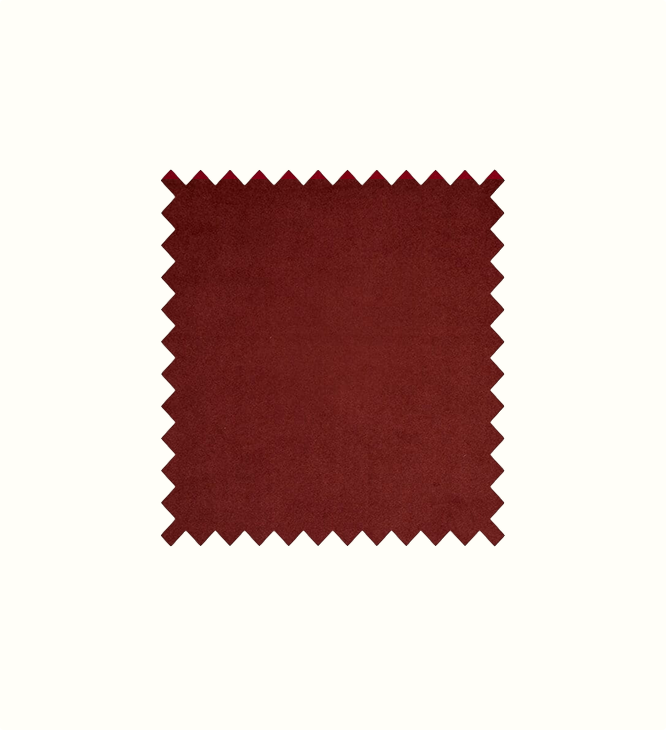 Luxe Tuscan Red X contract fabric sample for care home interiors
