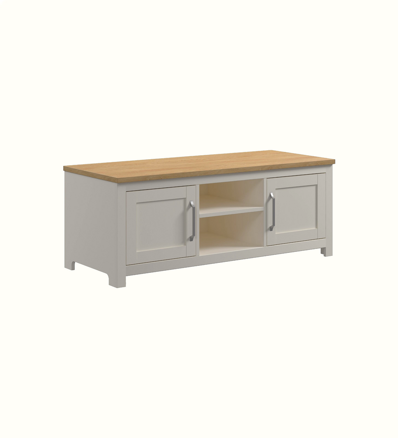 TV unit in Mussel finish for a care home communal area